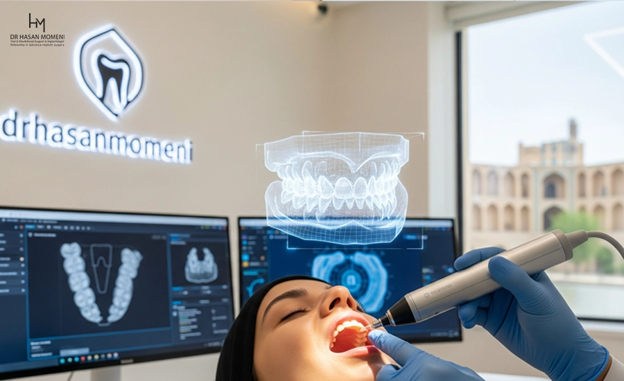 اسکنر داخل دهانی در اصفهان-کاشت ایمپلنت دیجیتال با اسکنر داخل دهانی در اصفهان در اصفهان کلینیک دکتر حسن مومنی